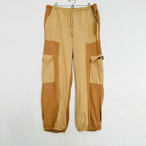LOS ANGELES SIXTY-SIX Color Block Drawstring Legged Cargo Jogger Pants Size XL - Picture 4 of 12
